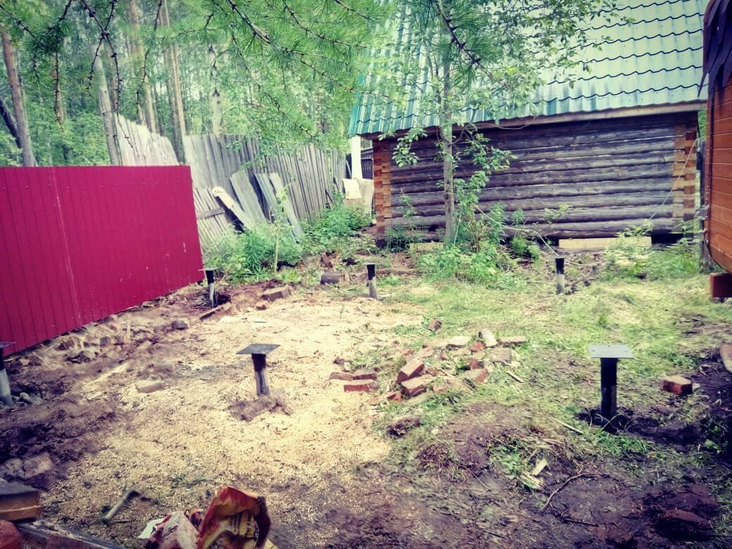 Свайно-винтовой фундамент