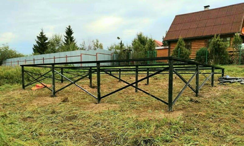 Свайно-винтовой фундамент
